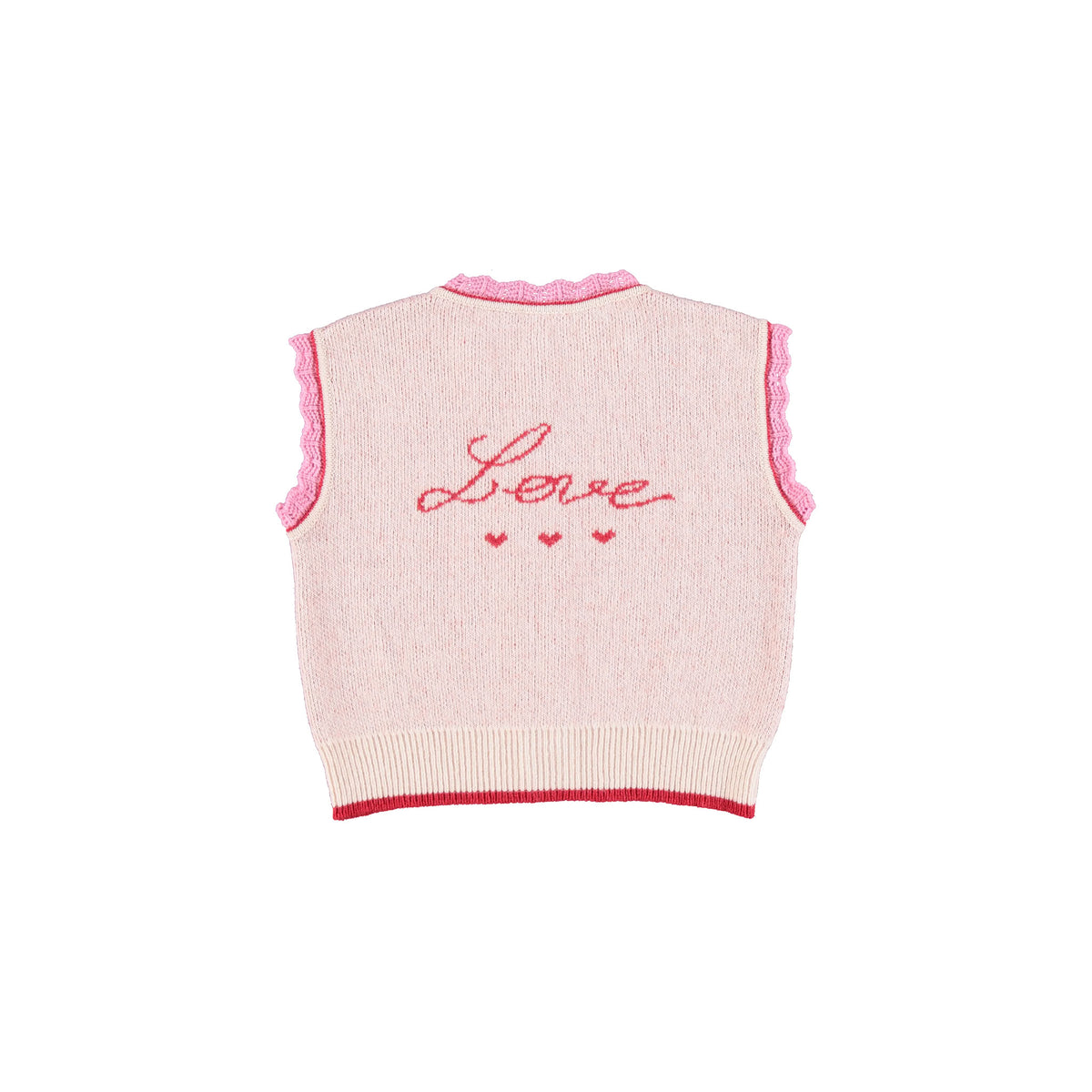 Bebe Organic-Pomme Vest Love Apple Knit