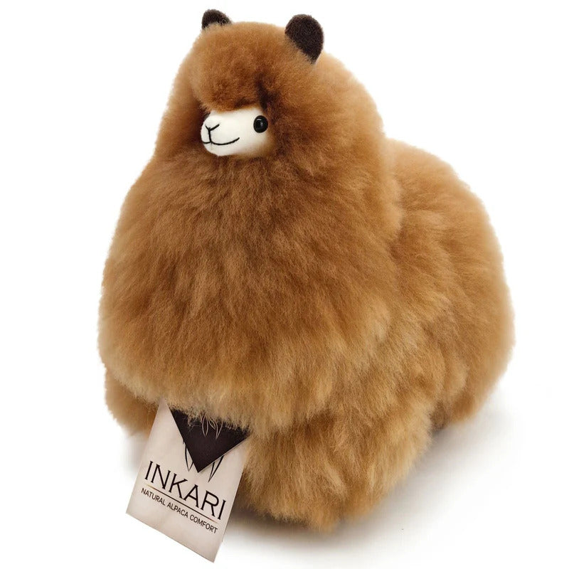 Inkari-Naturals-Alpaca Toy Hazelnut 23cm