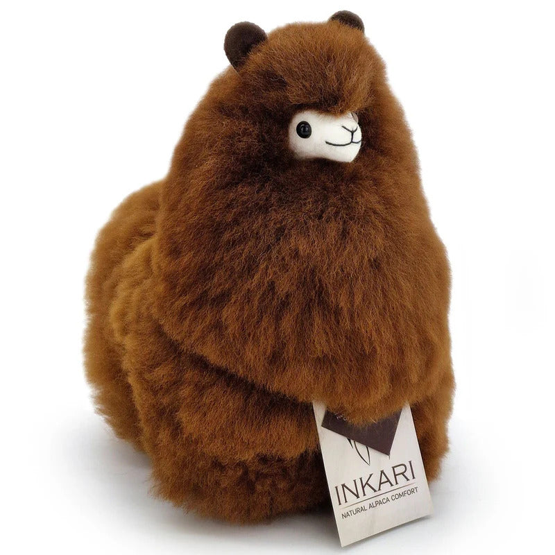 Inkari-Naturals-Alpaca Toy Walnut 23cm