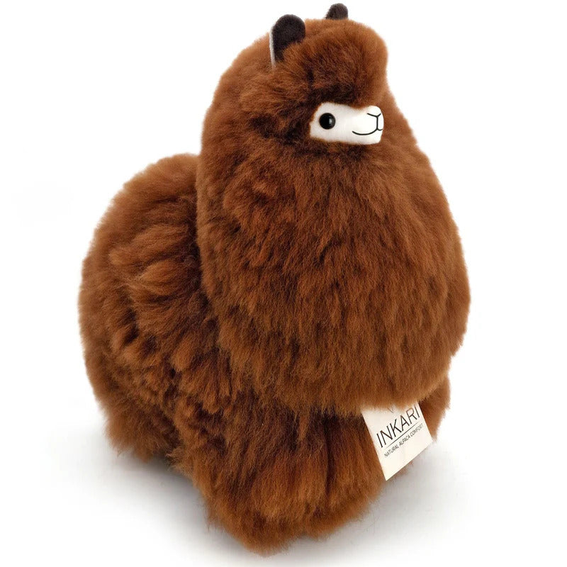 Inkari-Naturals-Alpaca Toy Walnut 32cm