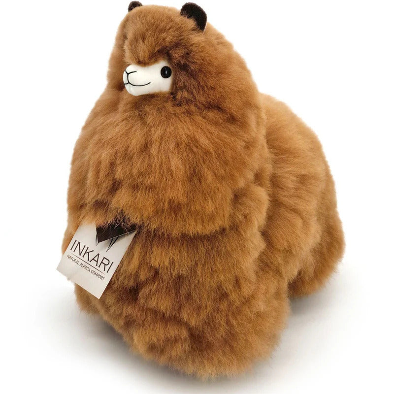 Inkari-Naturals-Alpaca Toy Hazelnut 32cm