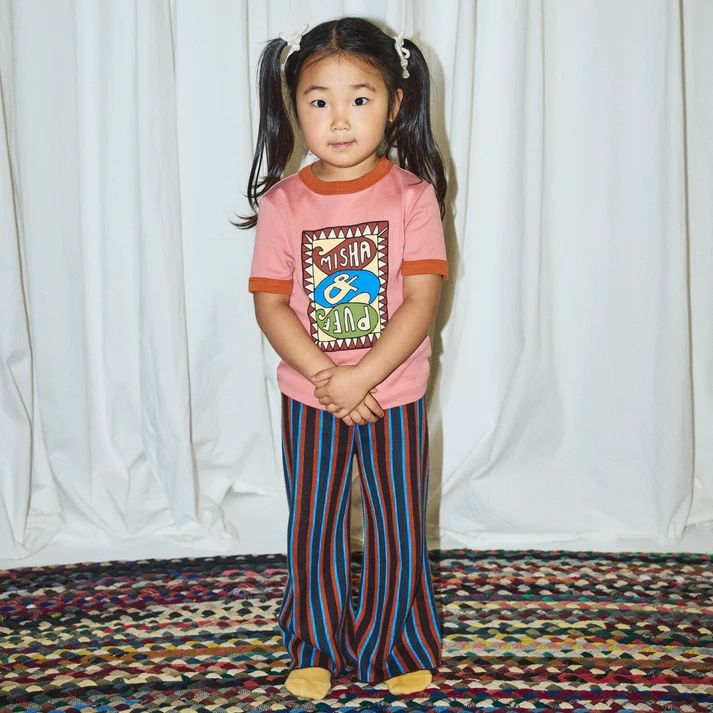 Misha & Puff-Groovy Paisley Ringer Tee Rosewood