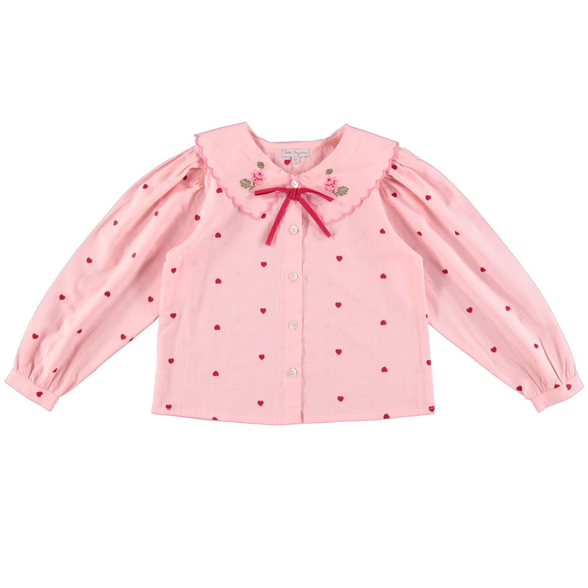 Bebe Organic-Rose Blouse We Heart Roses