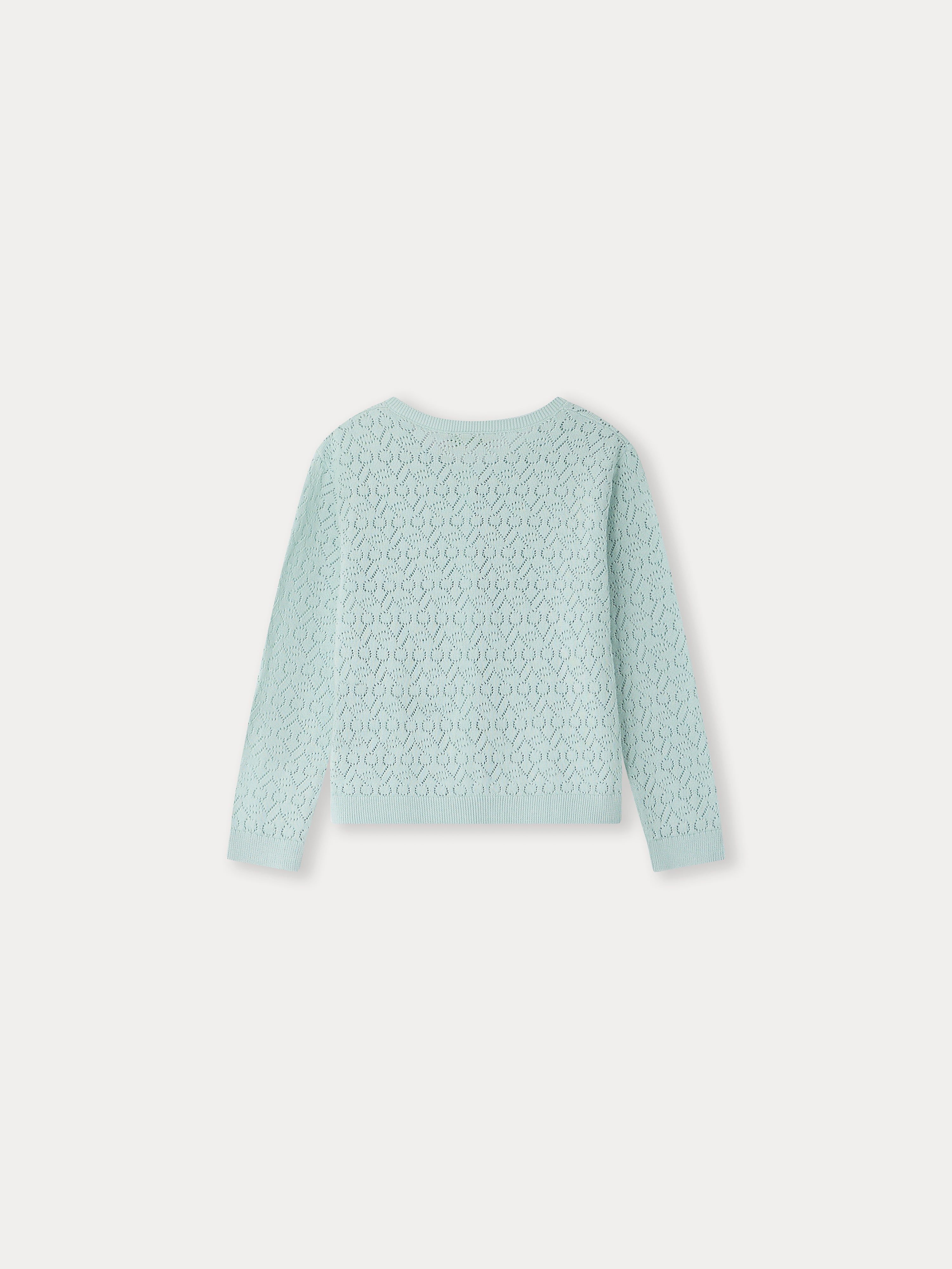 CARDIGAN CHERRY-VERT CELADON