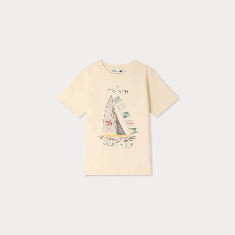 Bonpoint-Thibald t-shirt with Yacht Club print