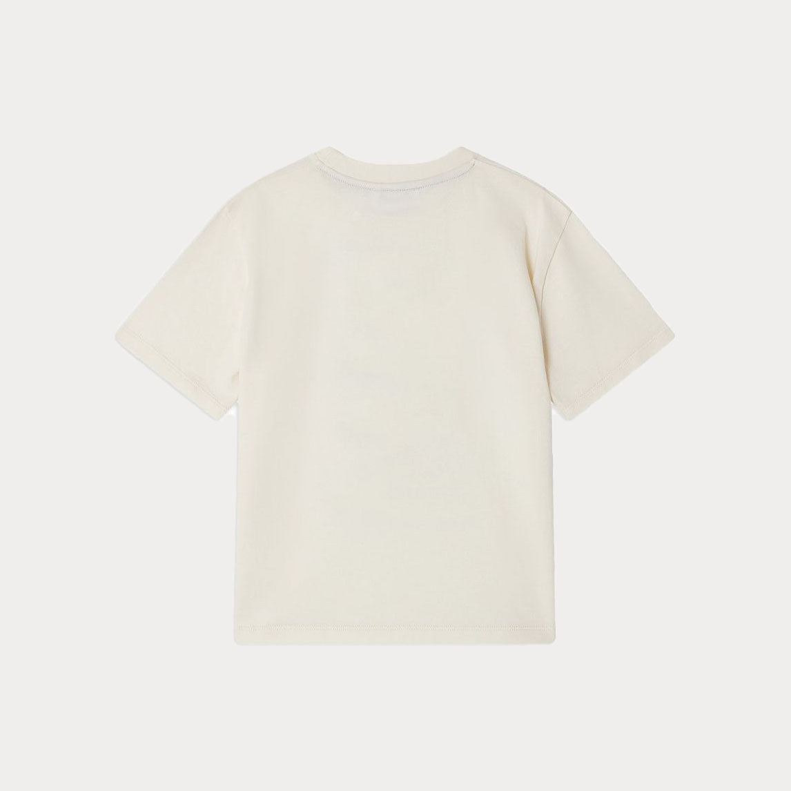 Bonpoint-Ivory Printed Logo Cotton T-Shirt