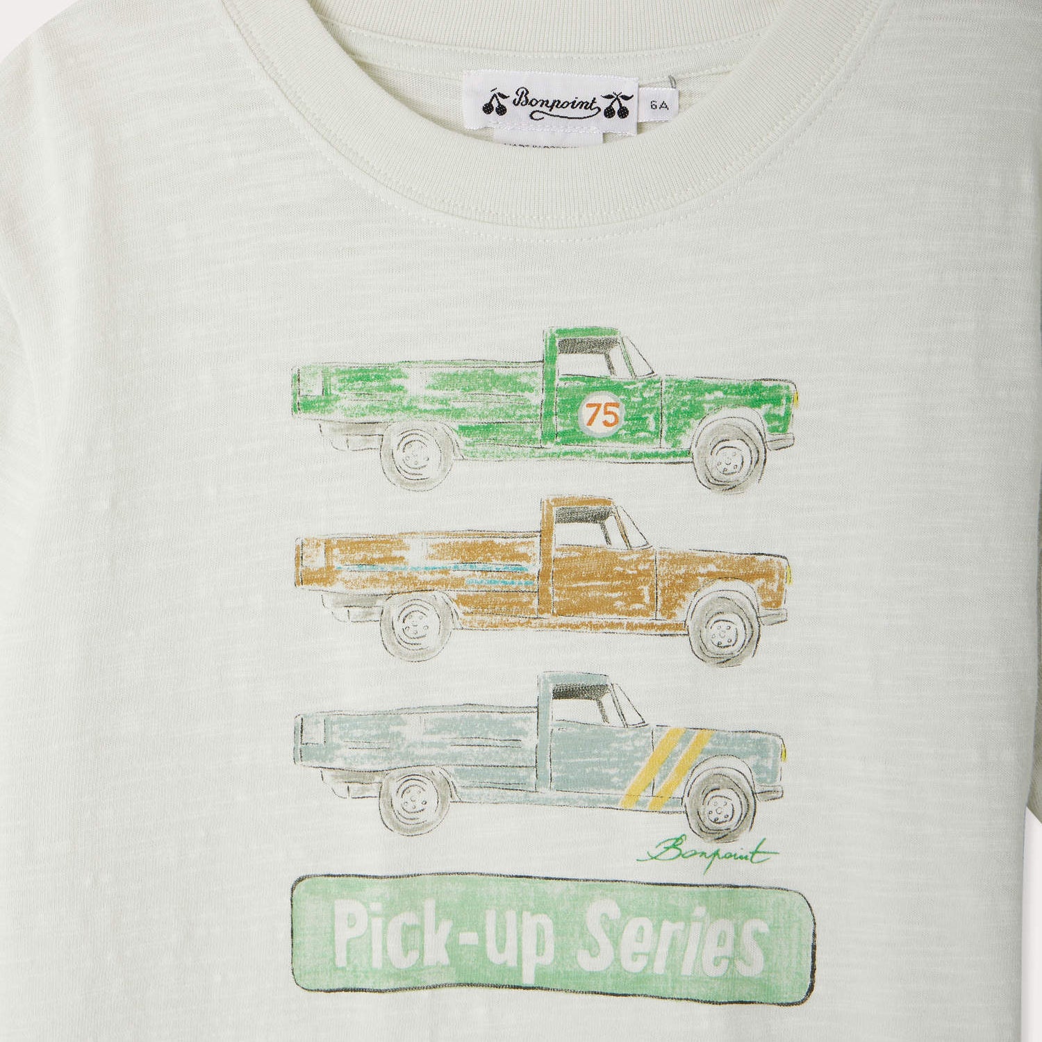 Bonpoint-Thibald t-shirt with pick-up trucks print