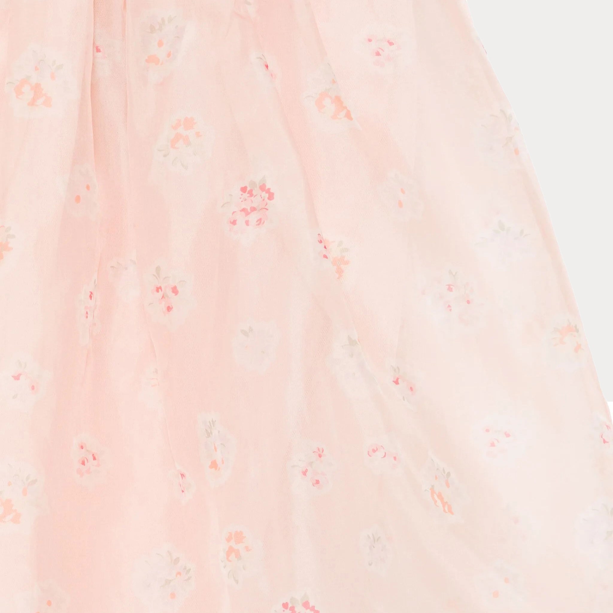 Bonpoint-Tulle with floral motifs pois skirt