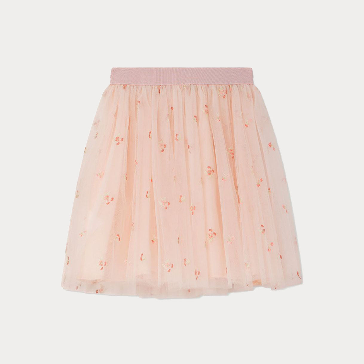 Bonpoint-Girls Pink Floral Tutu Skirt