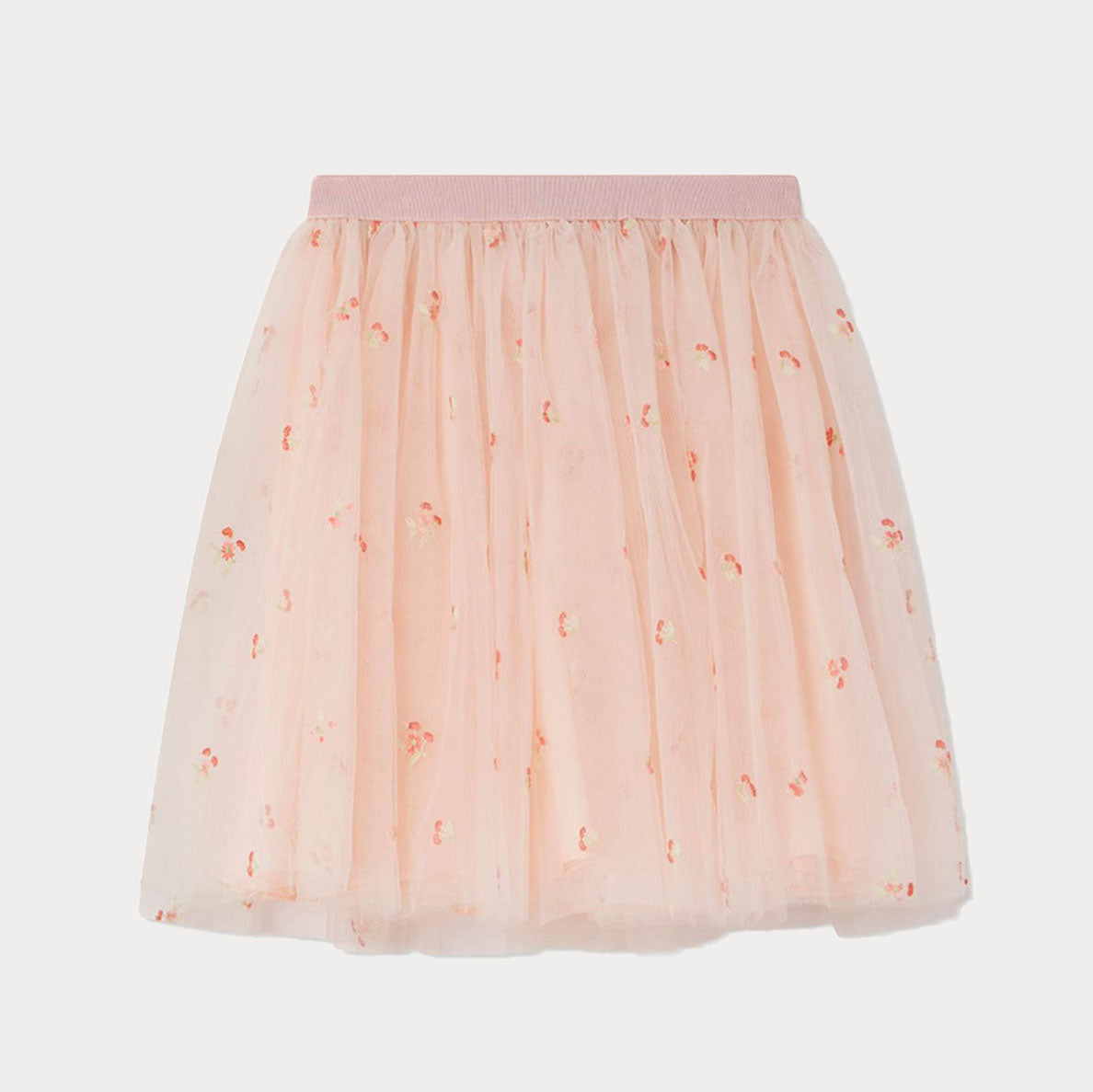 Bonpoint-Girls Pink Floral Tutu Skirt