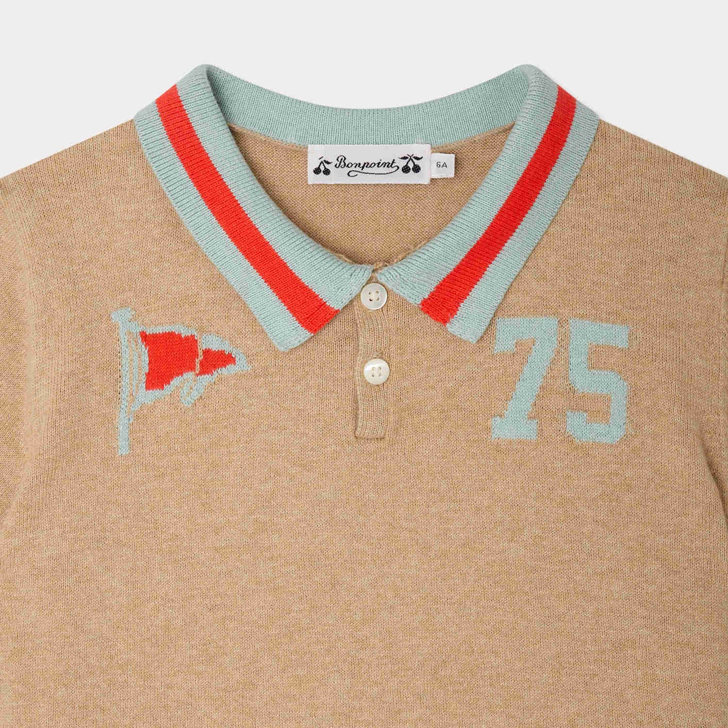 Bonpoint-Polo Loyal Beige Chine