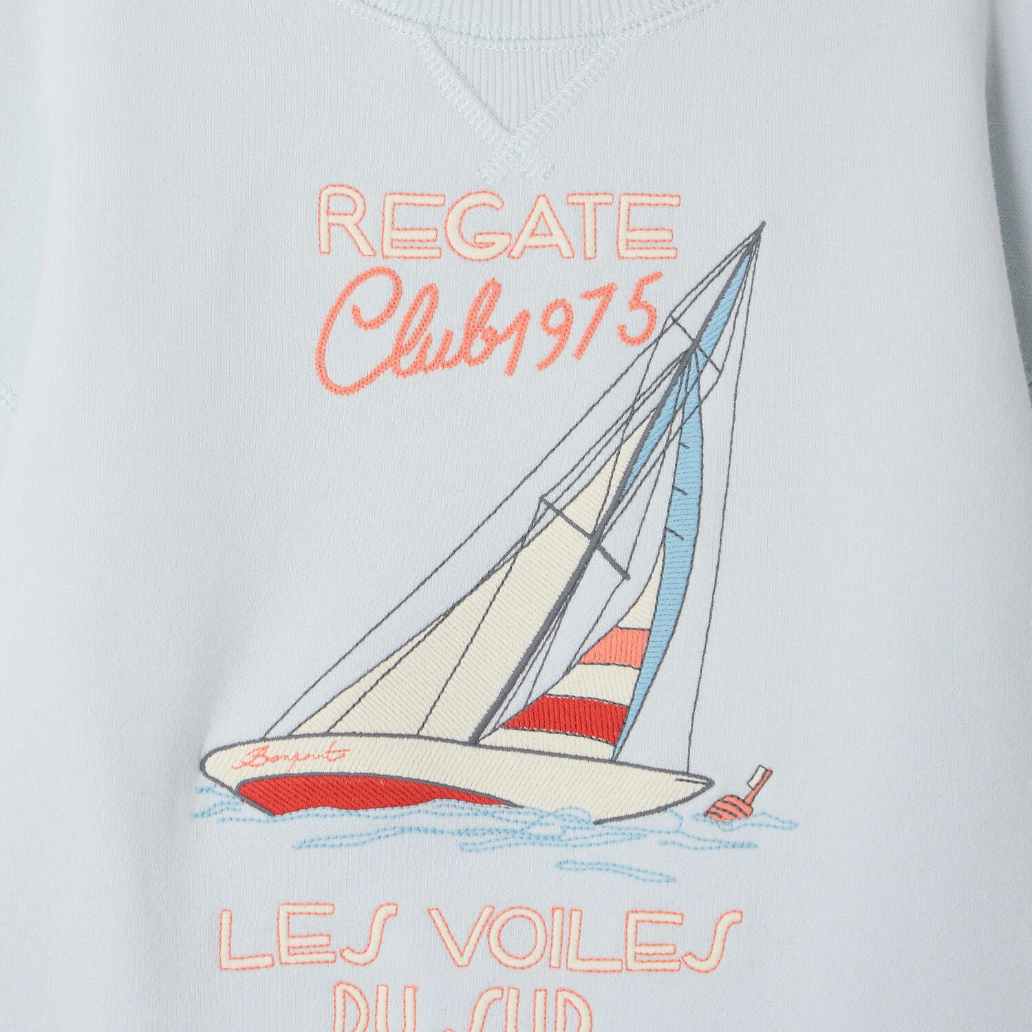 Bonpoint-Boys Sweat Erol Upb Bleu Aqua