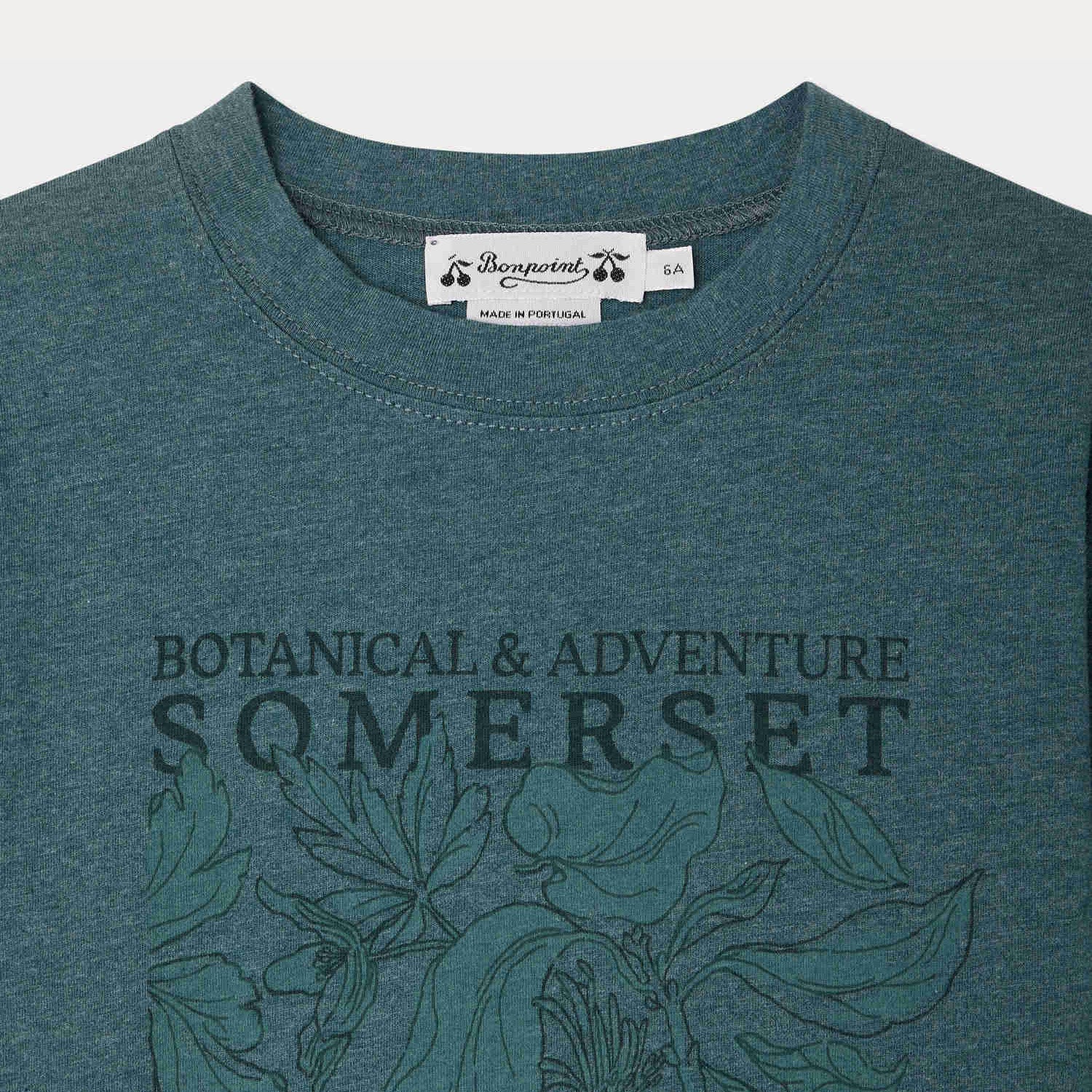 Bonpoint-T-Shirt Thibald Upb Emeraude