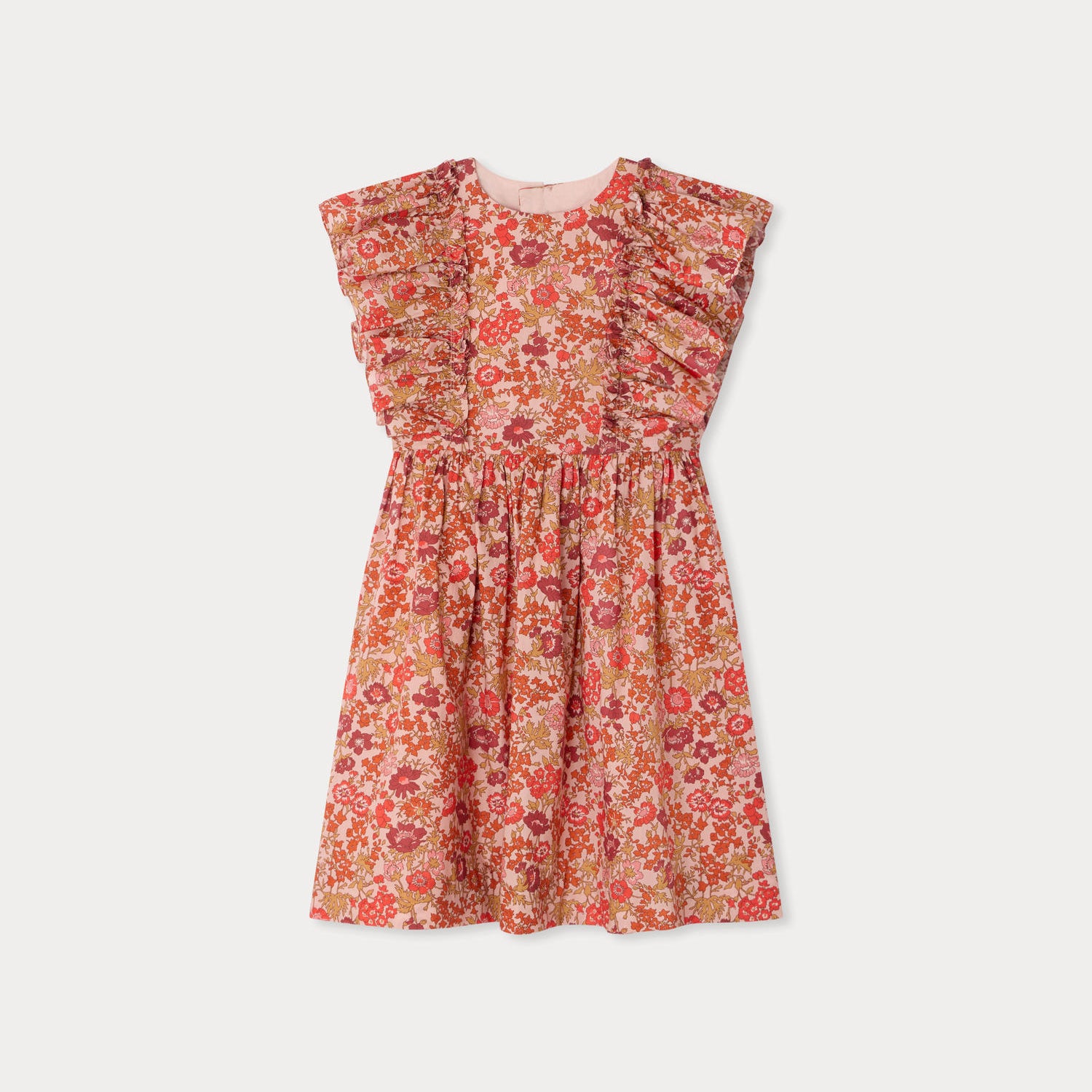 Bonpoint-Robe Lizzy Fleurs Rose