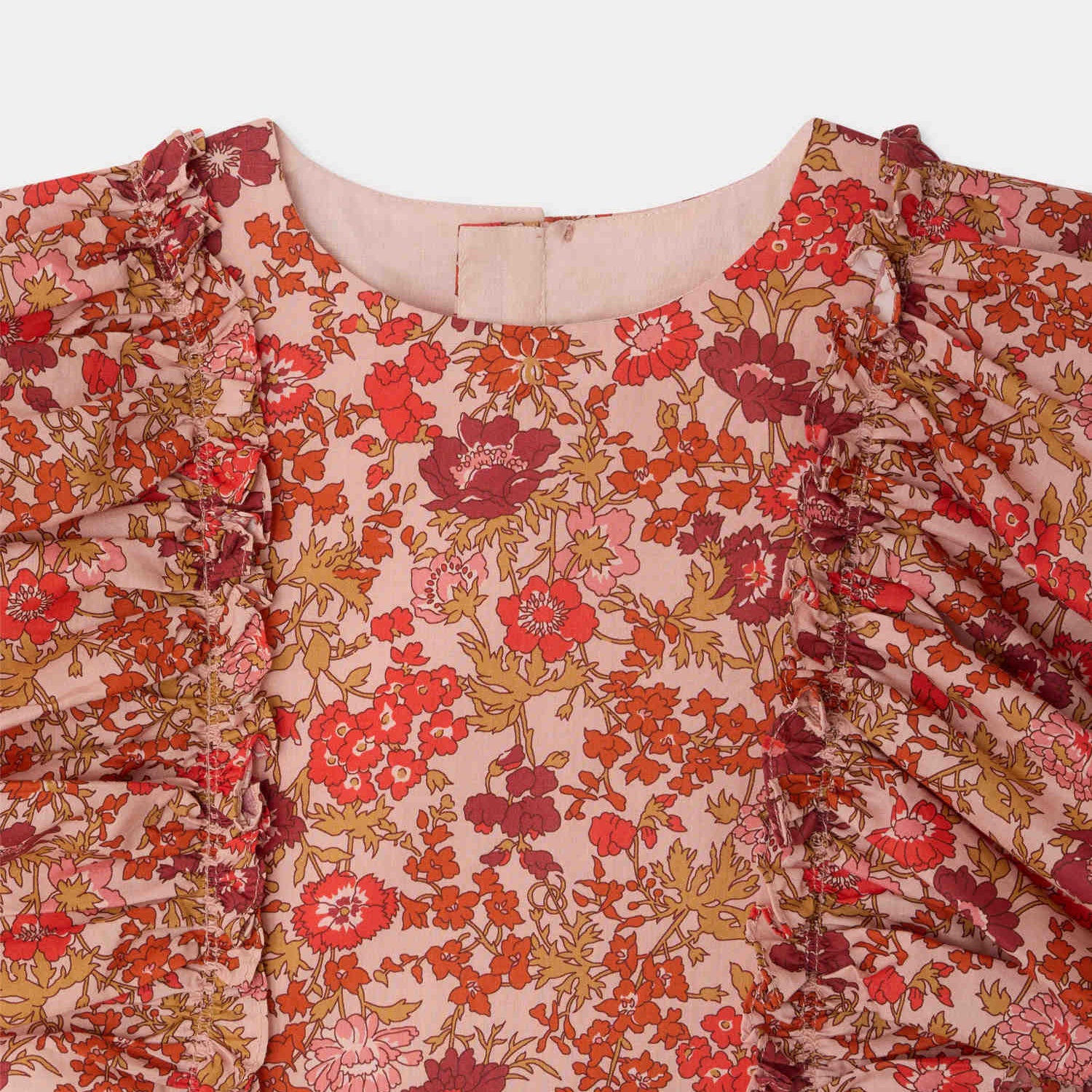 Bonpoint-Robe Lizzy Fleurs Rose