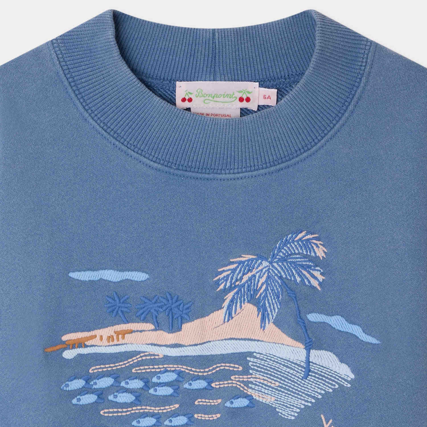 Bonpoint-Sweat Lika Upb Bleu Mer