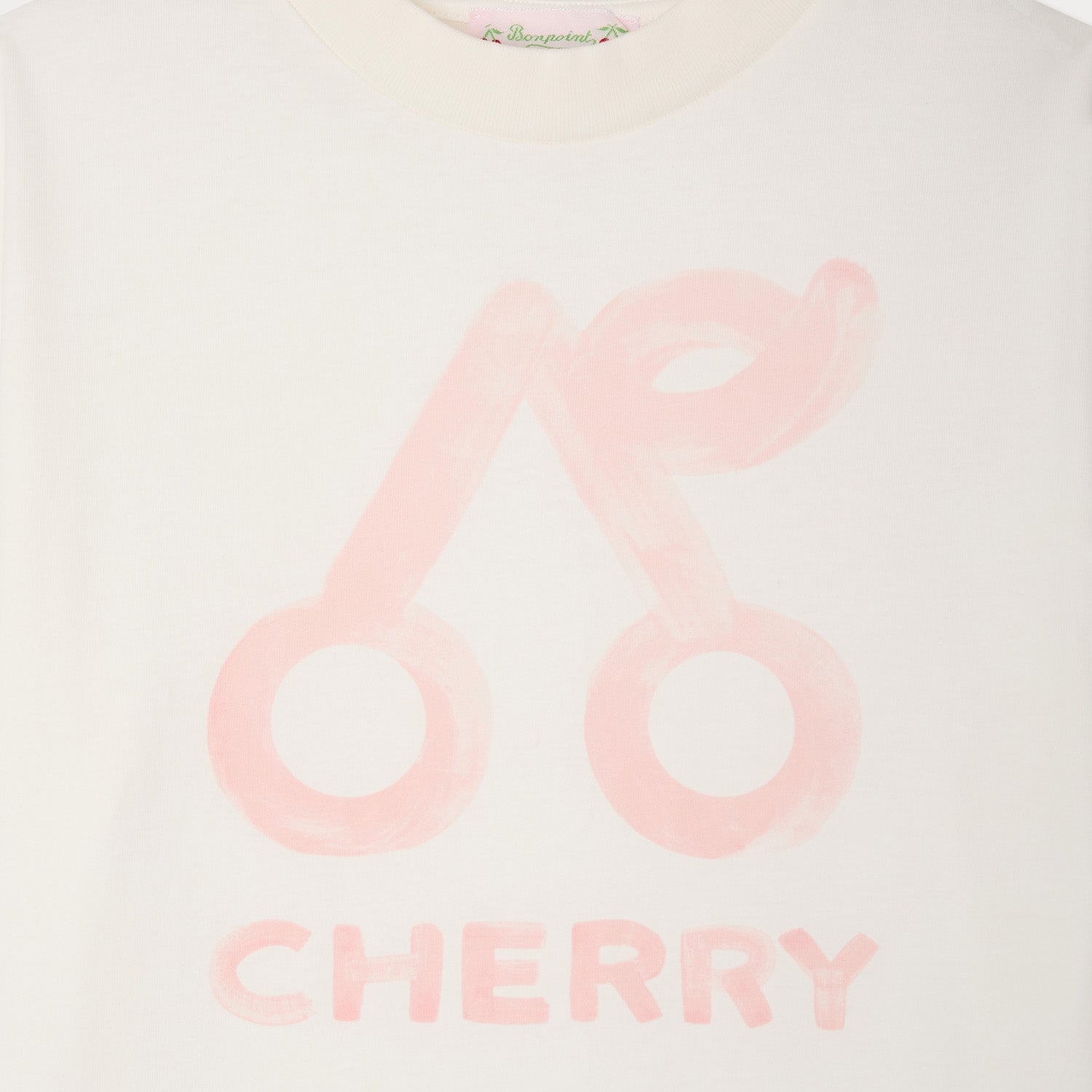 Bonpoint-T-Shirt Lele Upb Blanc Lait