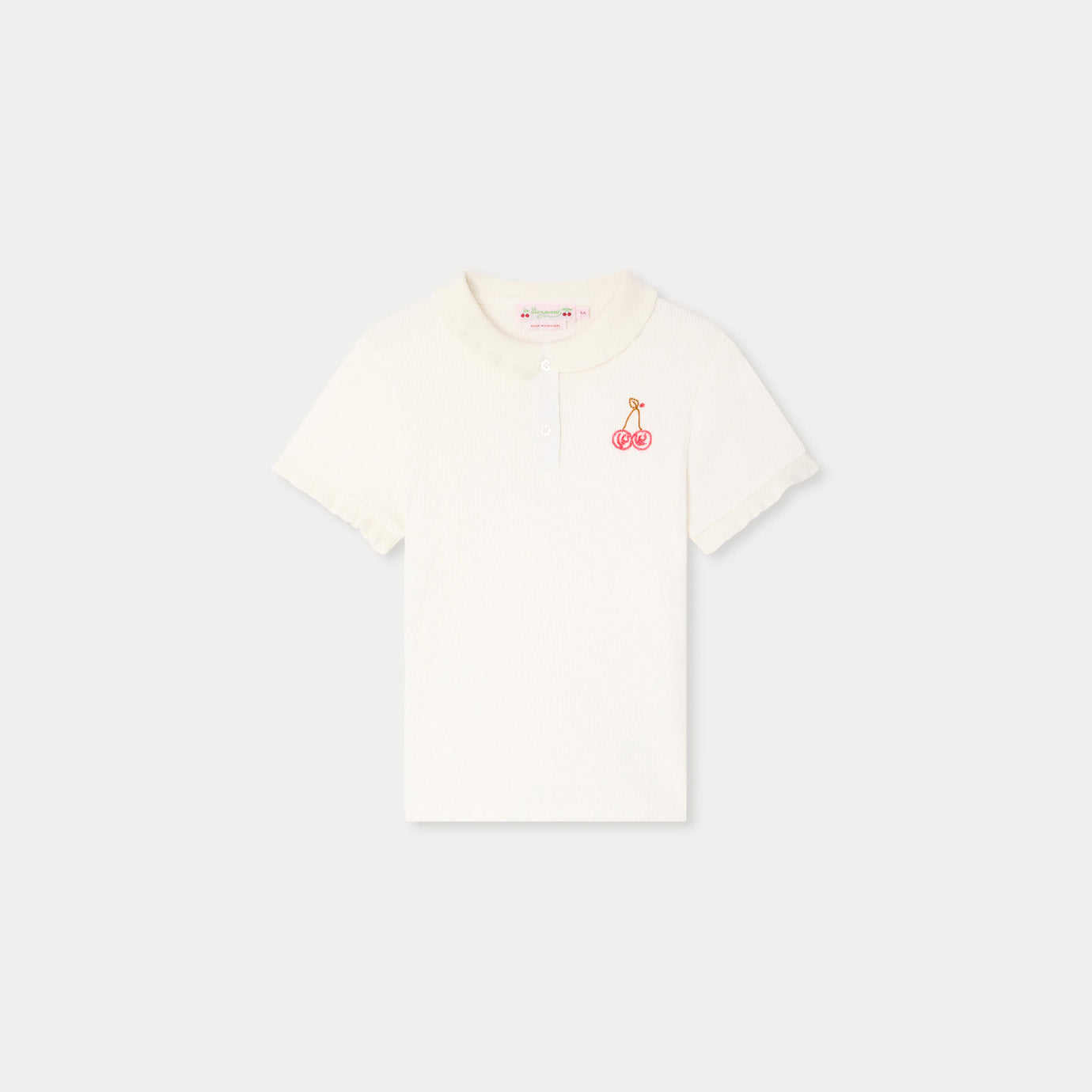 Bonpoint-T-Shirt Gina Upb Blanc Lait