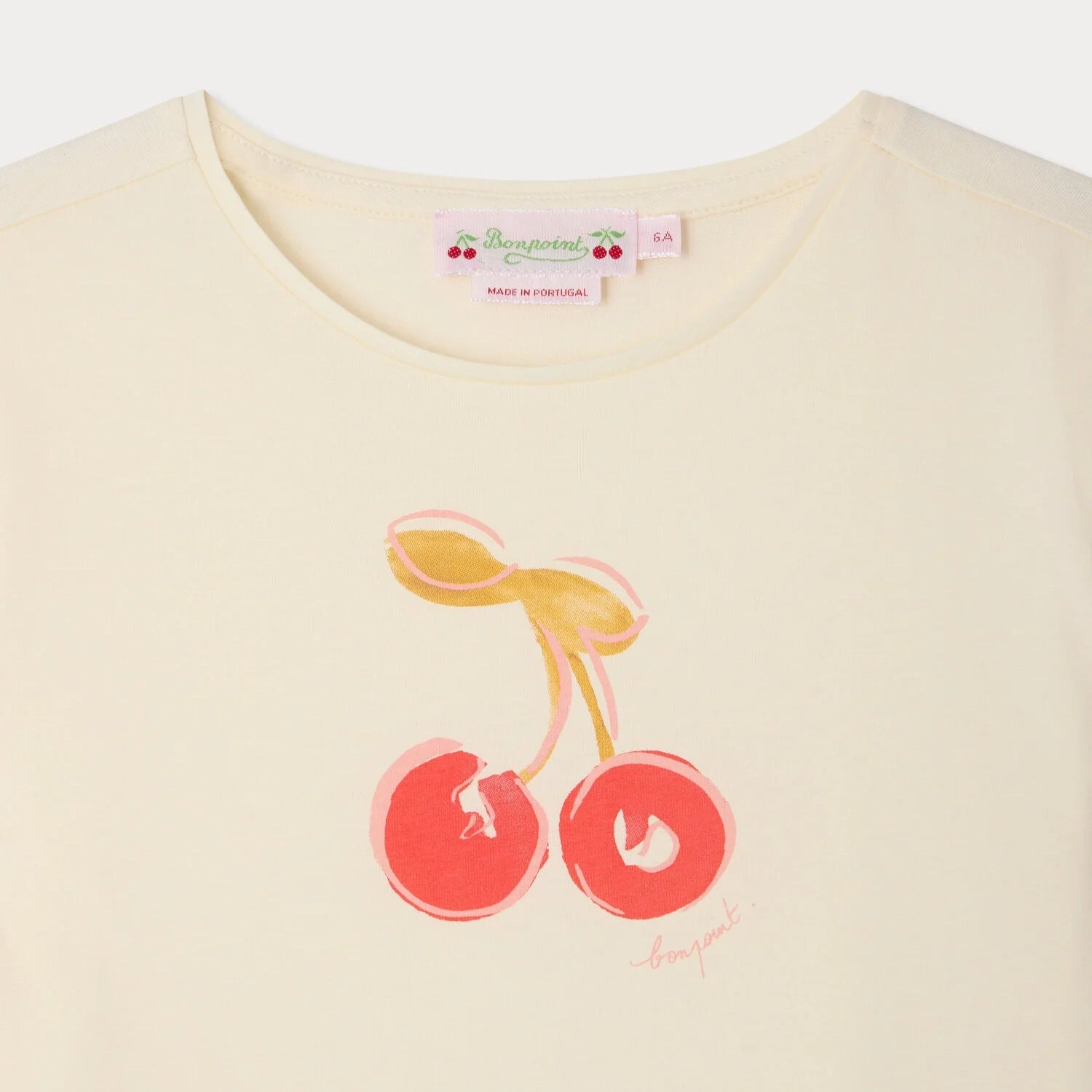 Bonpoint-Girls T-Shirt Aada Ecru