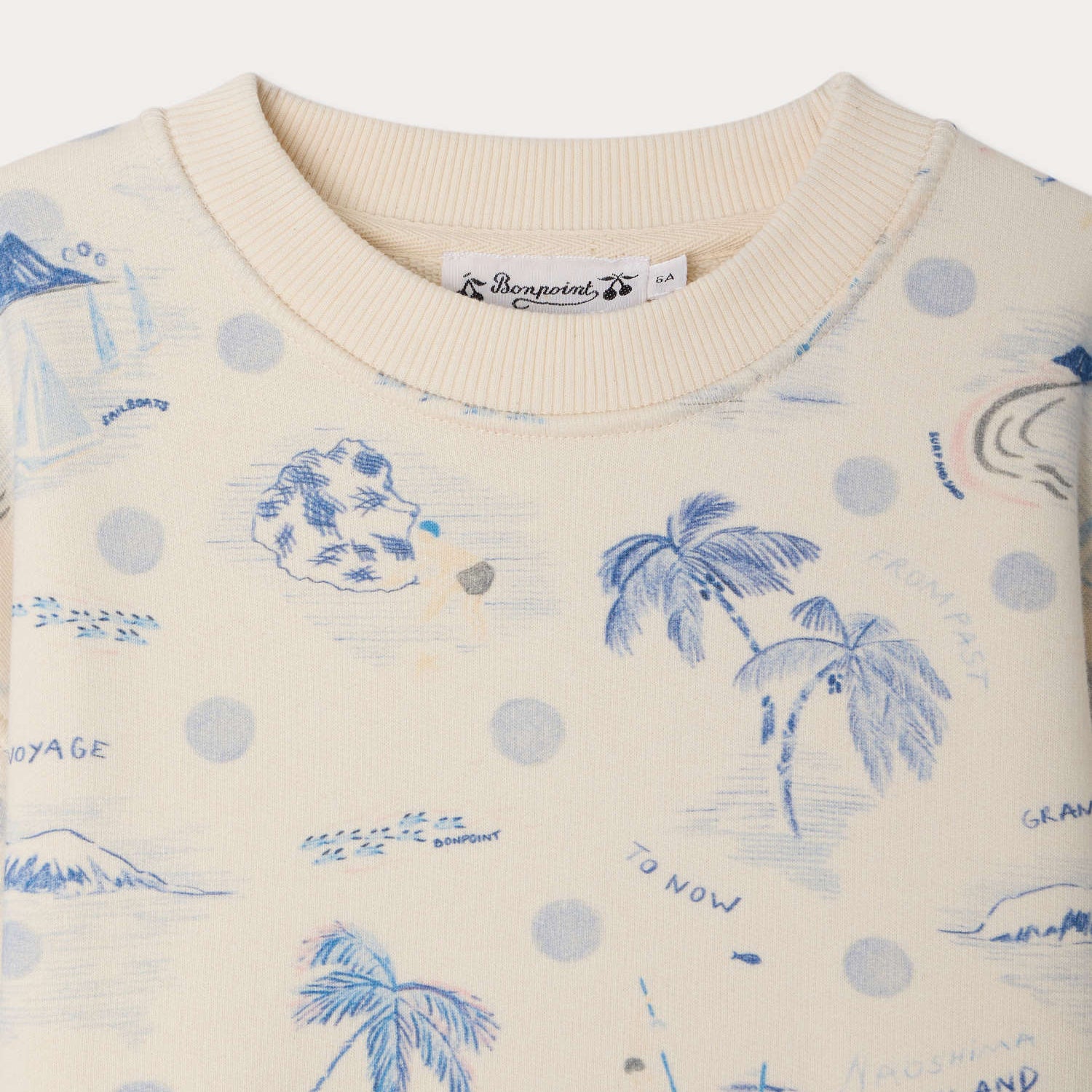 Bonpoint-Sweat Tonino Imp Bleu