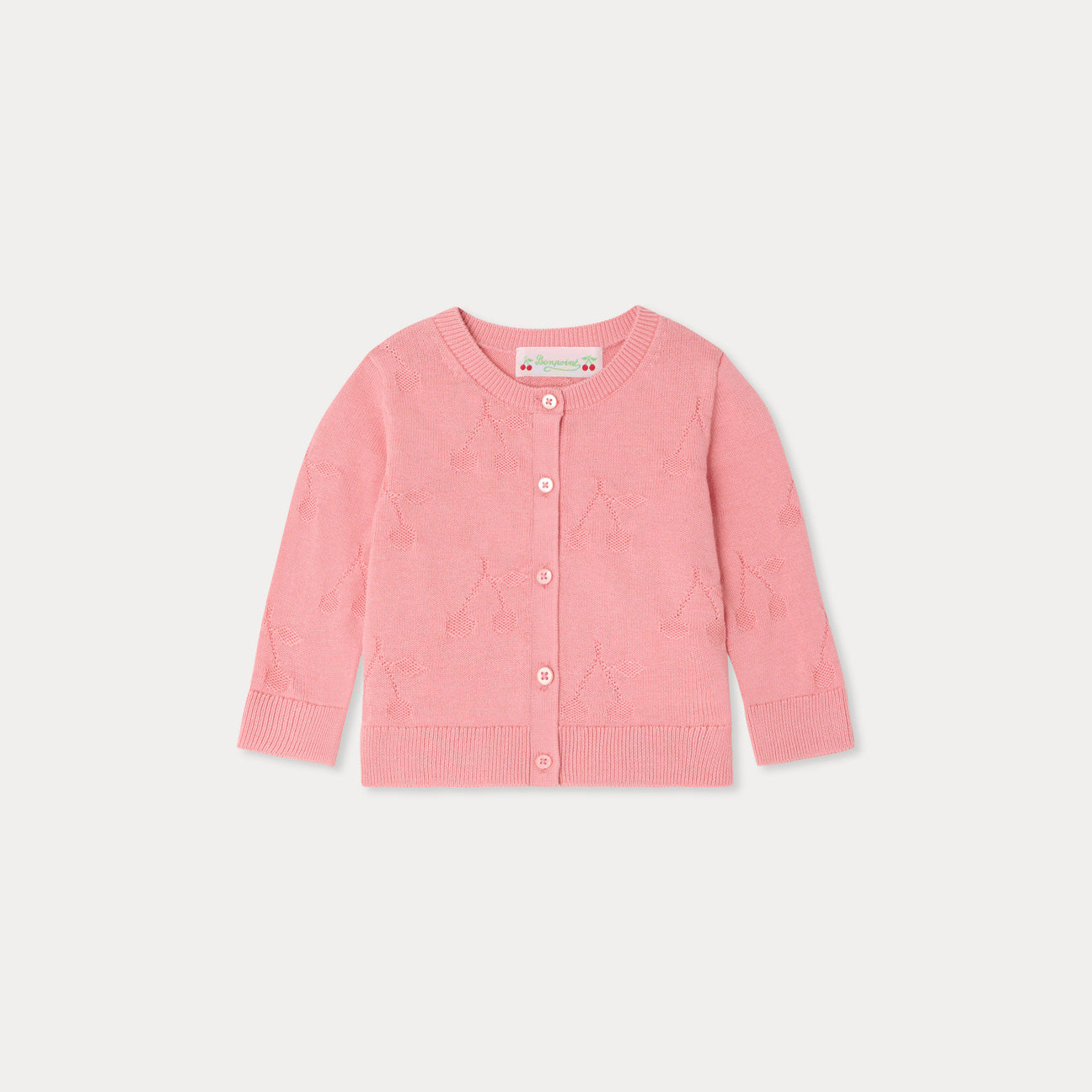 Bonpoint-Cardigan Teyana Rose Bonbon