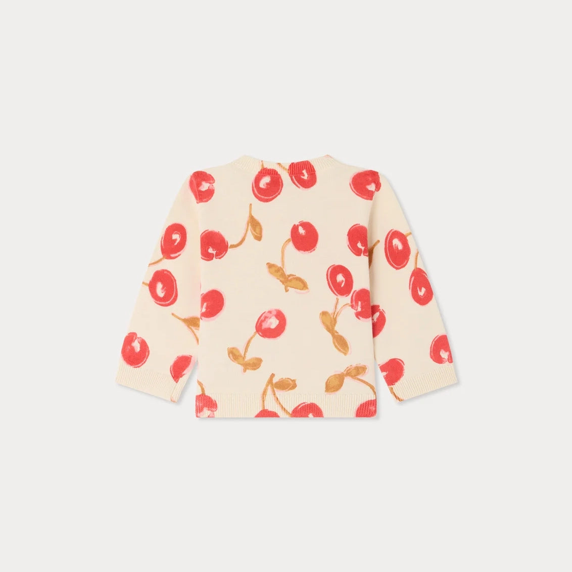 Bonpoint-Baby Girls Cardigan Teyana Imp Rose Poudre