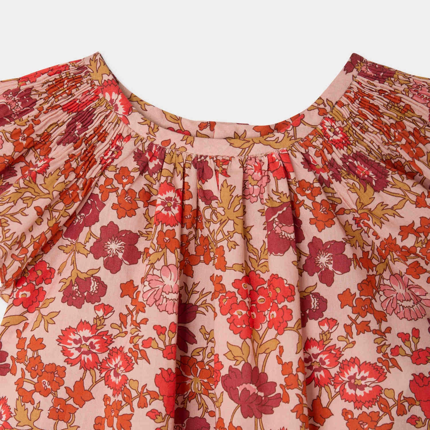 Bonpoint-Robe Carmella Fleurs Rose