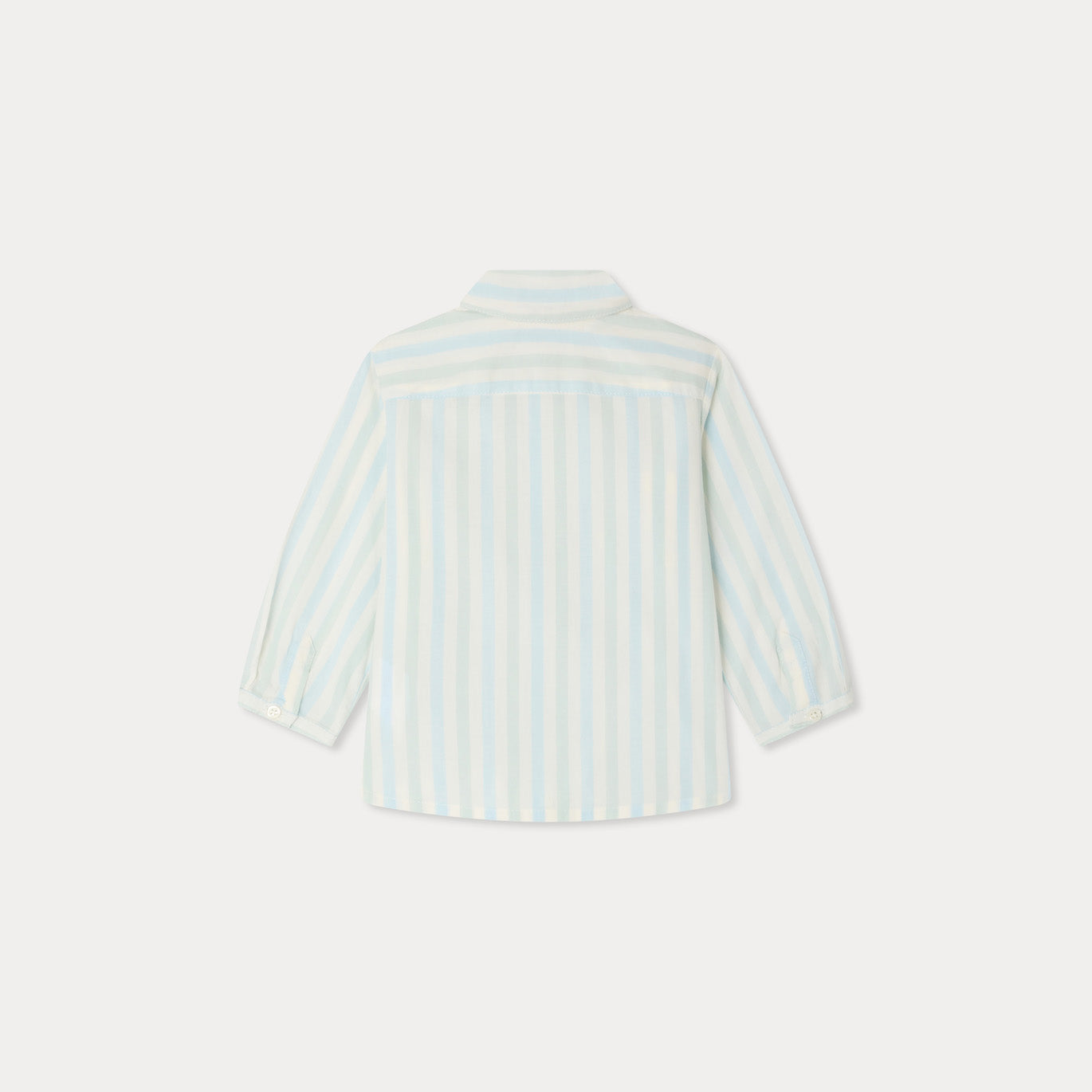 Bonpoint-Chemise Lawson Ra Bleu Aqua