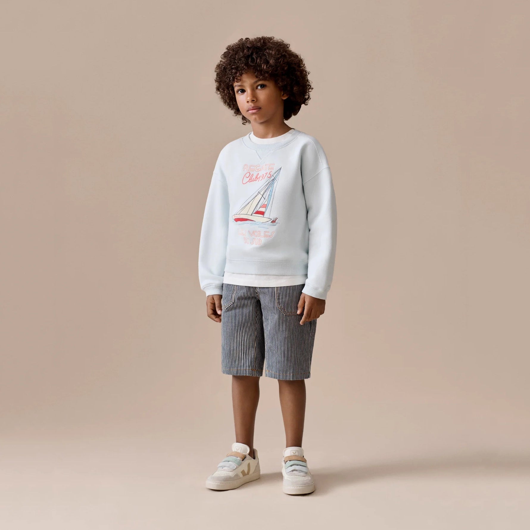Bonpoint-Boys Sweat Erol Upb Bleu Aqua