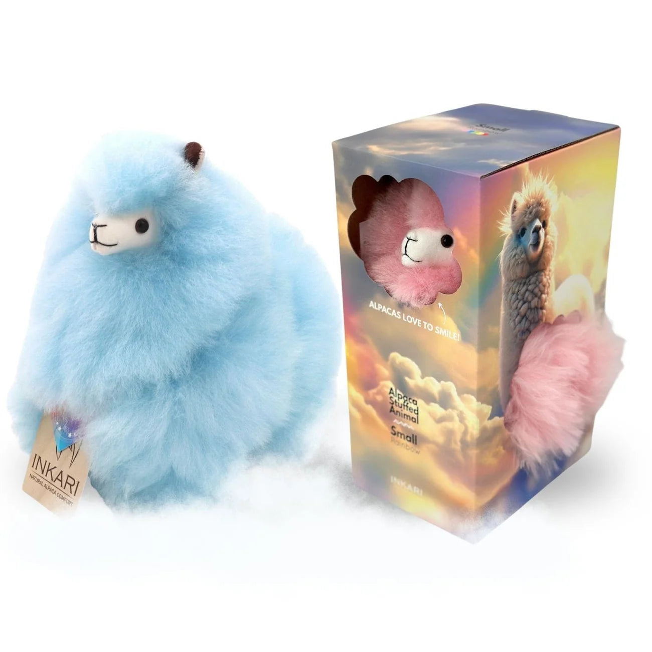 Inkari-Rainbows Alpaca Toy Small 23cm Babyblue