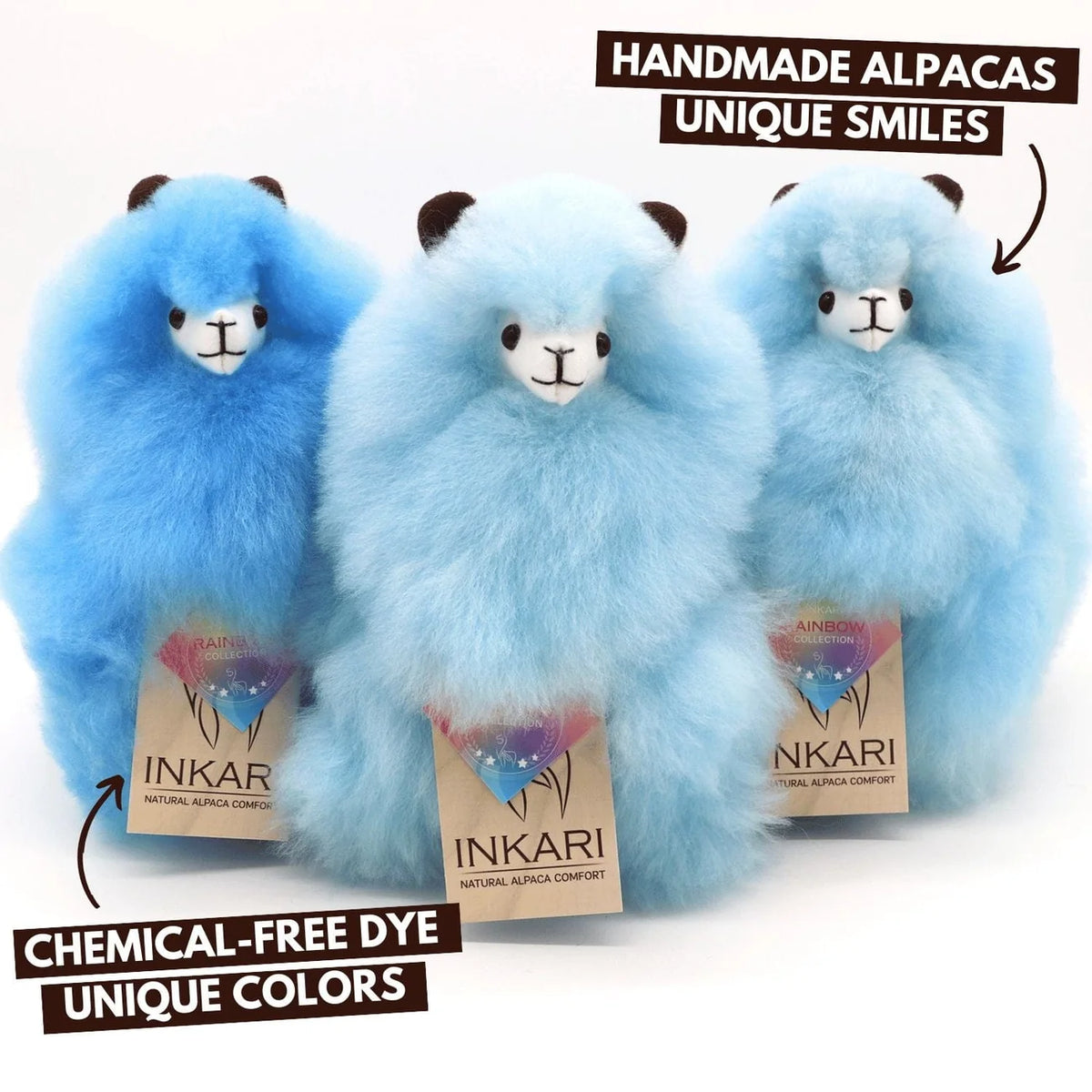 Inkari-Rainbows Alpaca Toy Small 23cm Babyblue