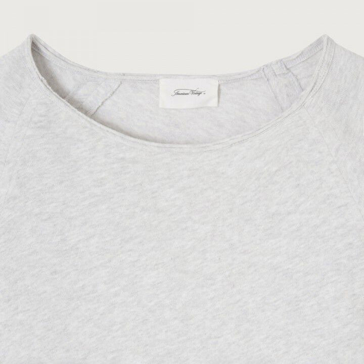 American Vintage-Women T-Shirt Droit ML Col Bateau Sonoma Arctique Chine