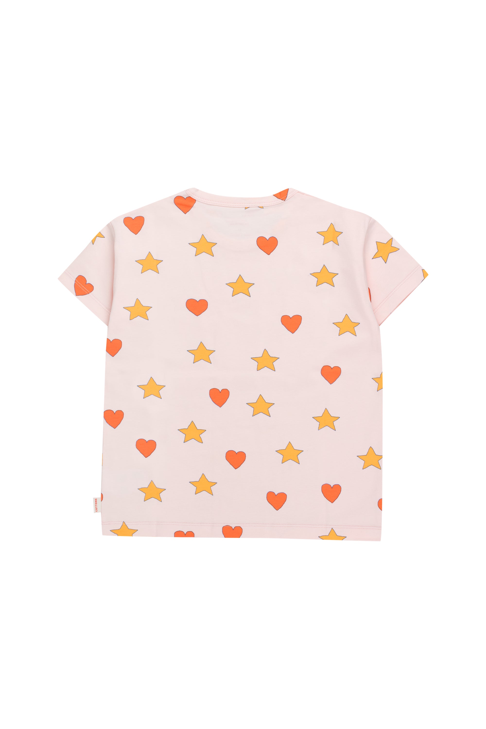 HEARTS STARS TEE pastel pink