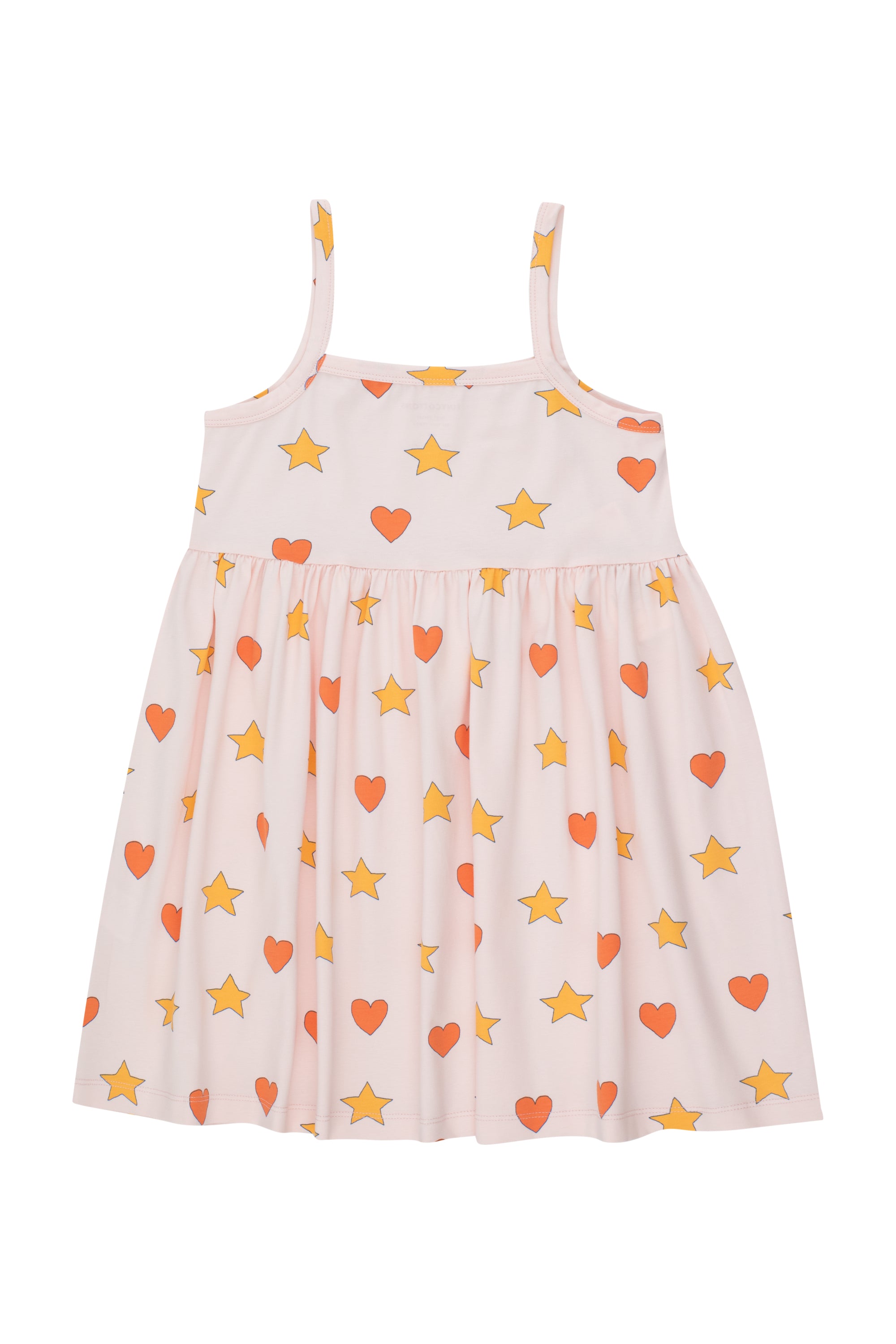 HEARTS STARS DRESS pastel pink