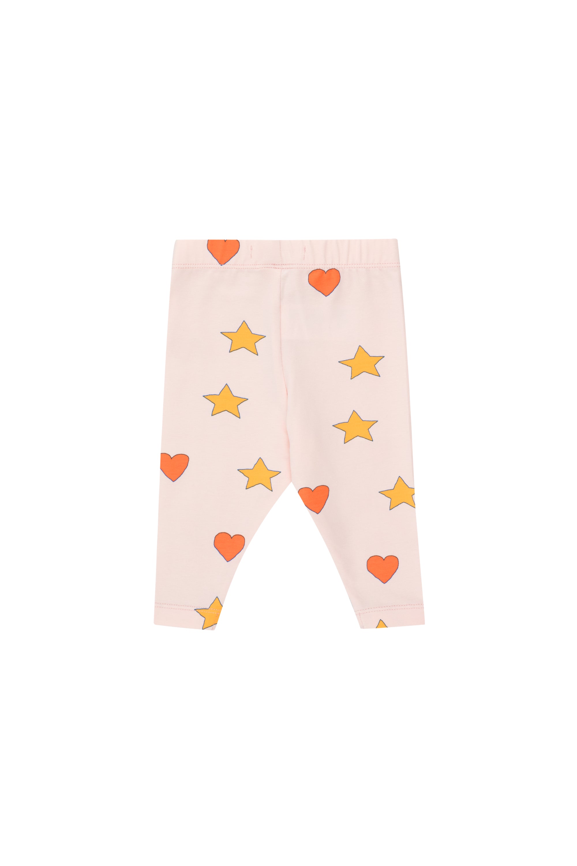 HEARTS STARS BABY PANT pastel pink