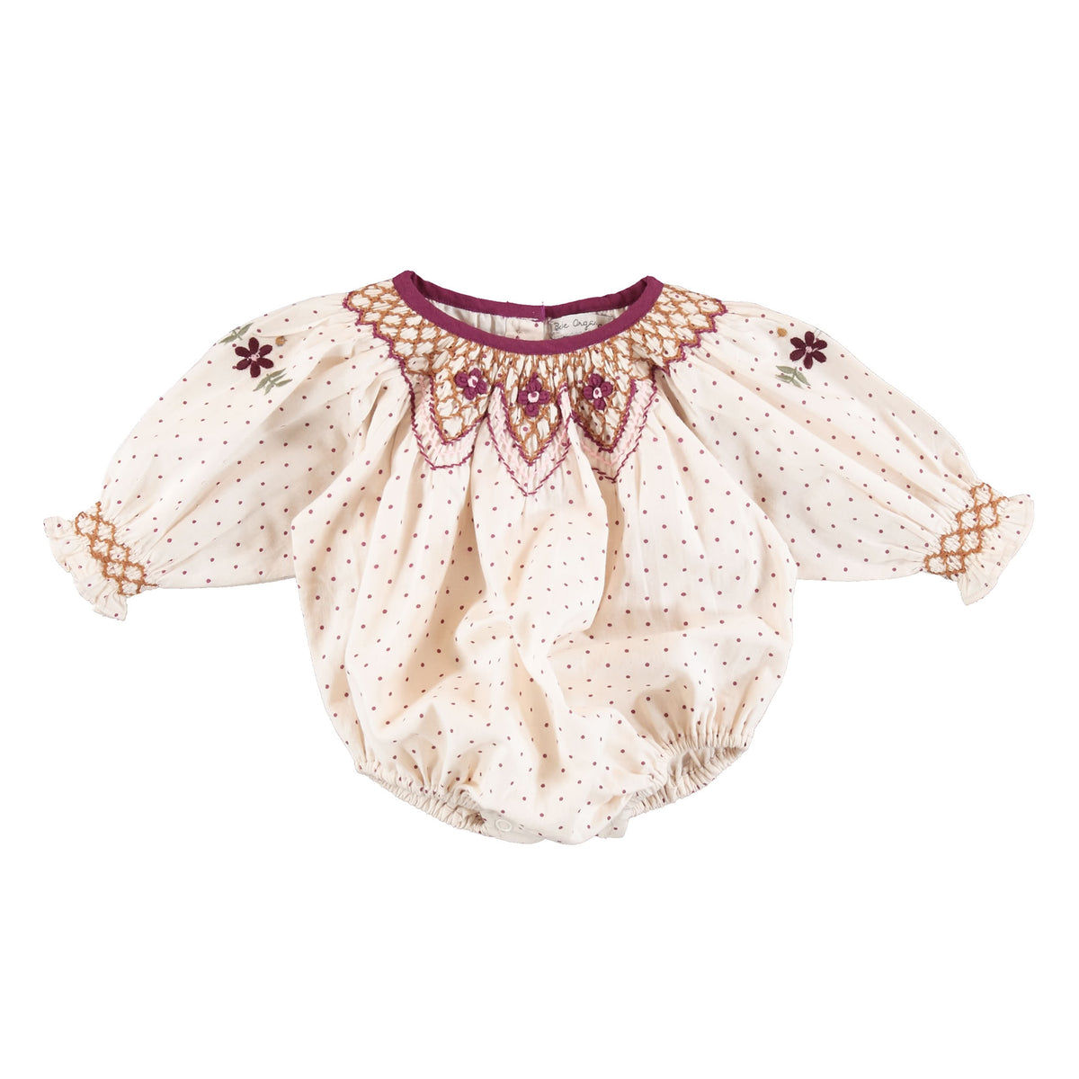 Bebe Organic-Scarlet Romper Vintage Dots