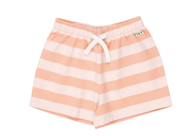 STRIPES SHORT-pastel pink/papaya