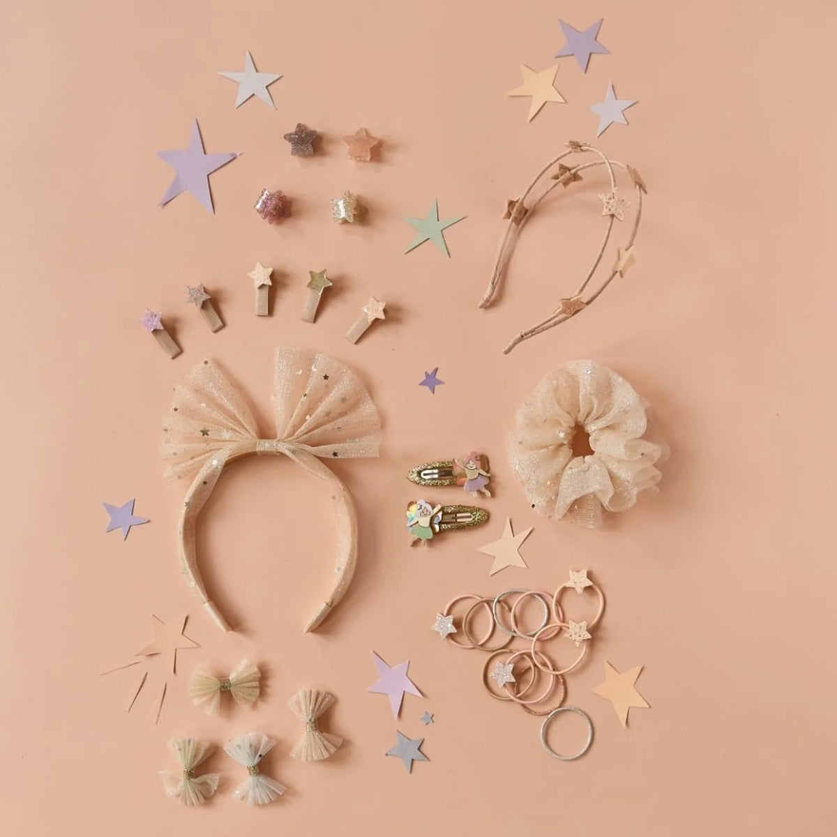 Rockahula Kids-Shimmer Tulle Mini Bow Clips