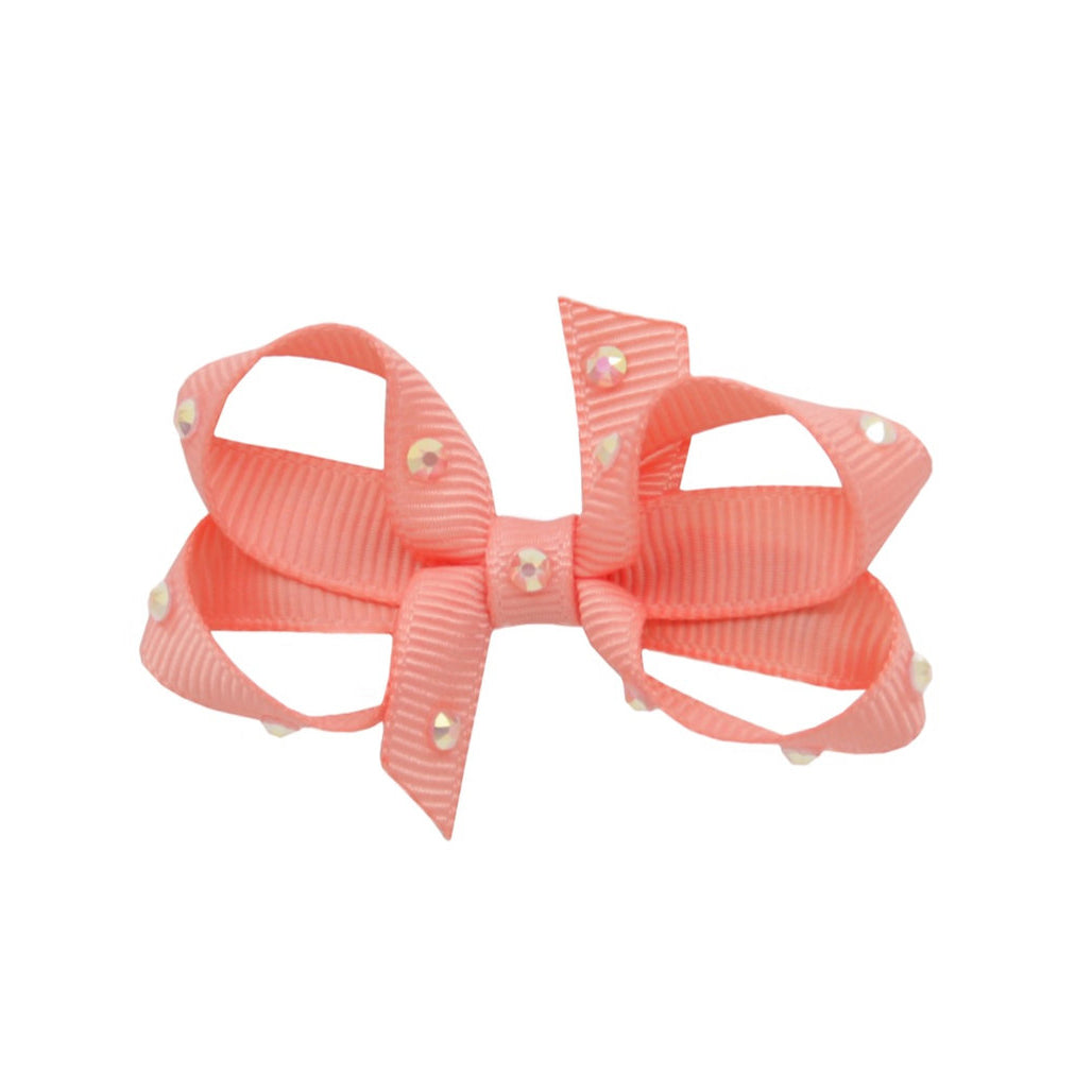 Olilia-Small Classic Bow-Light Coral