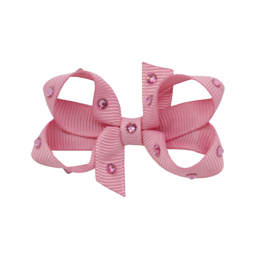 Olilia-Small Classic Bow-Wild Rose