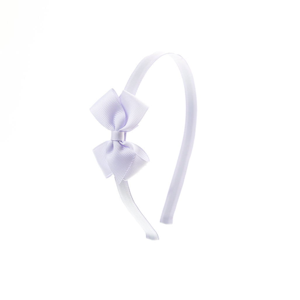 Olilia-Small London Bow Hard Headband-lilac mist