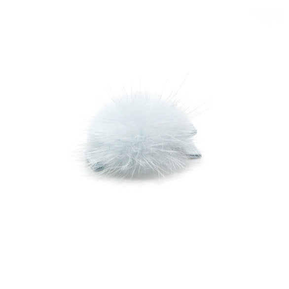 Olilia-Small Mink Puff Clip-Blue Vapour