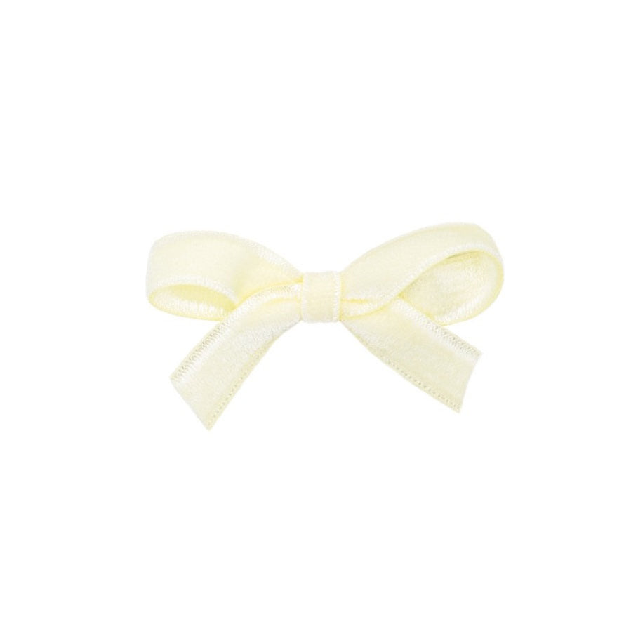Olilia-Small Velvet Bow-Ivory