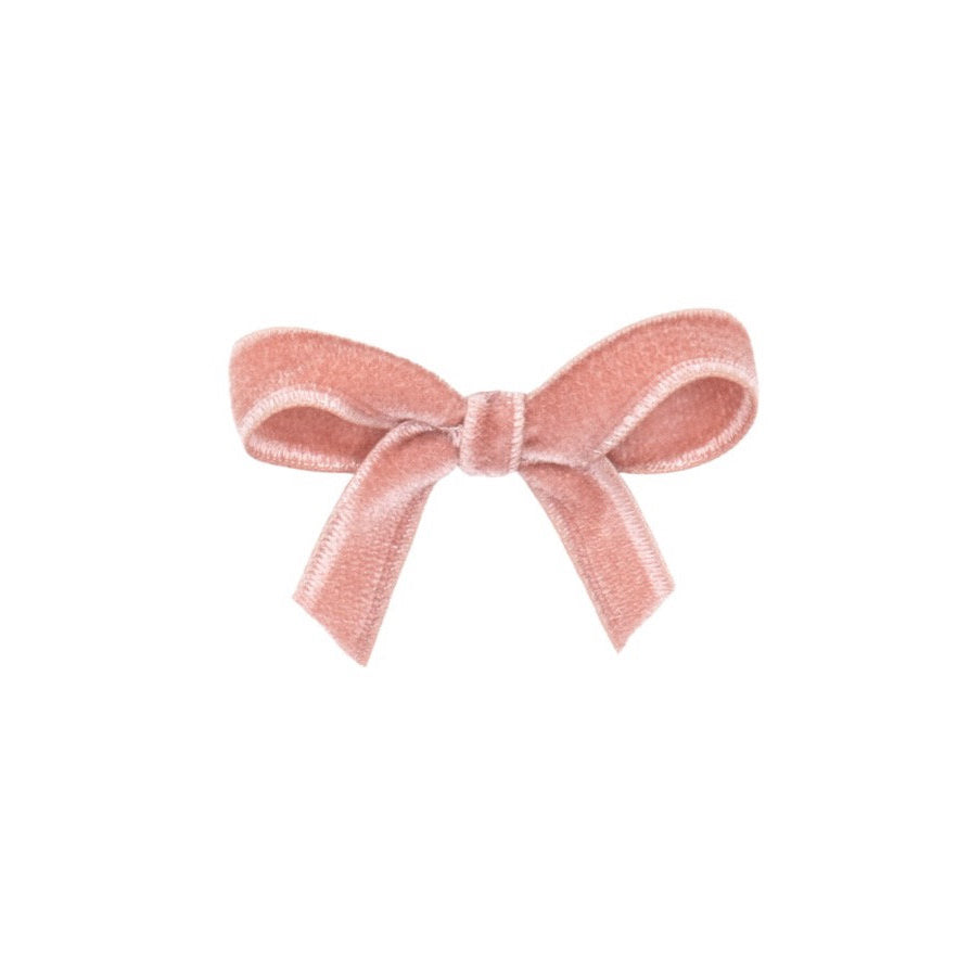 Olilia-Small Velvet Bow-Sweet nectar