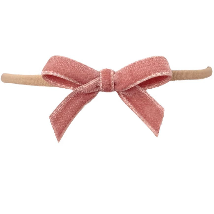 Olilia-Small Velvet Soft Headband-Sweet Nectar