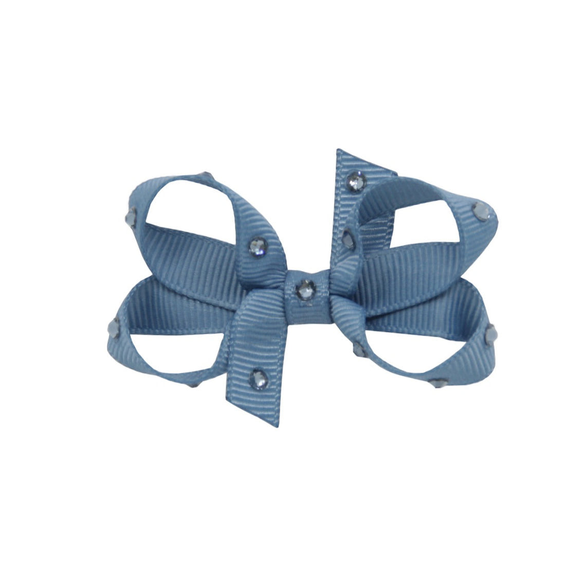 Olilia-Small Classic Bow-Antique Blue