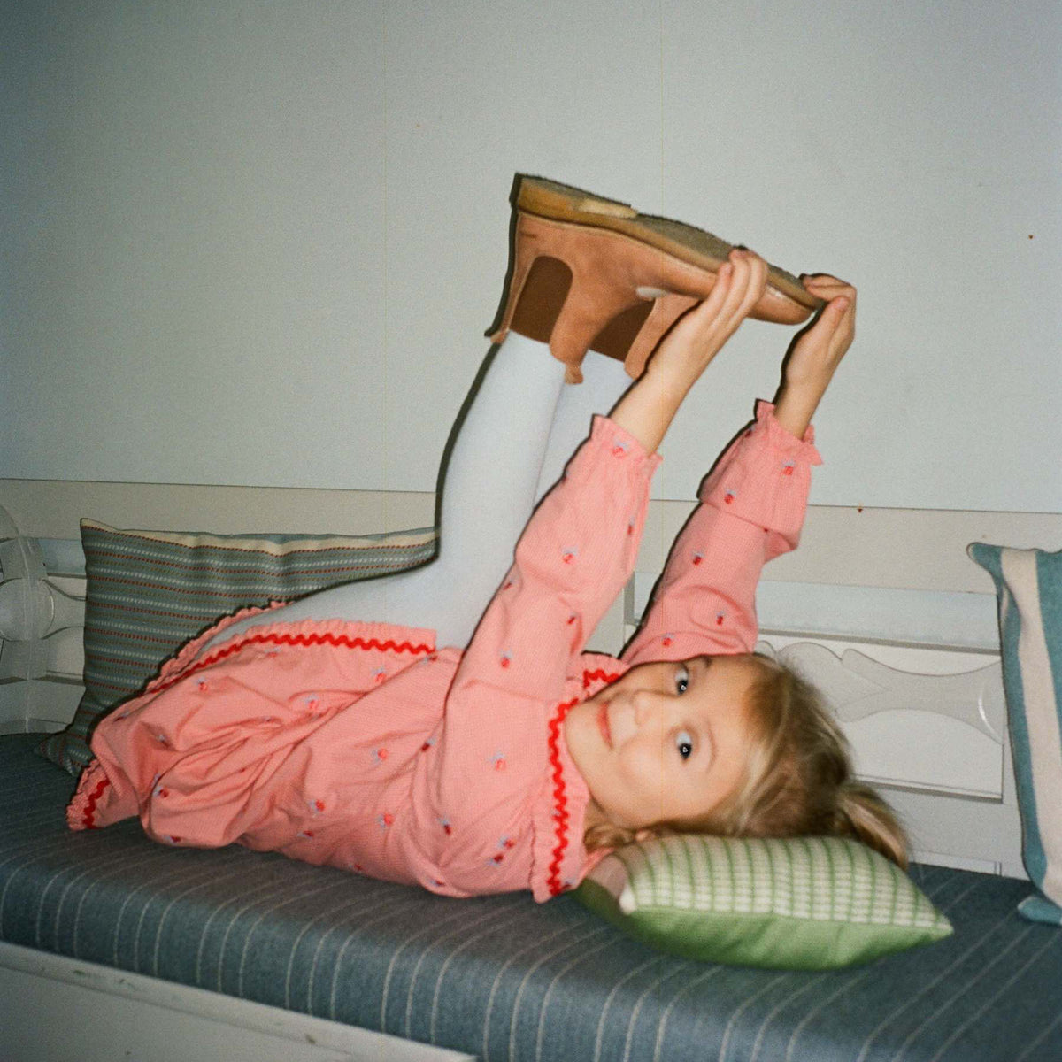 Flöss-Girl Sonja Dress Pink Rose Gingham
