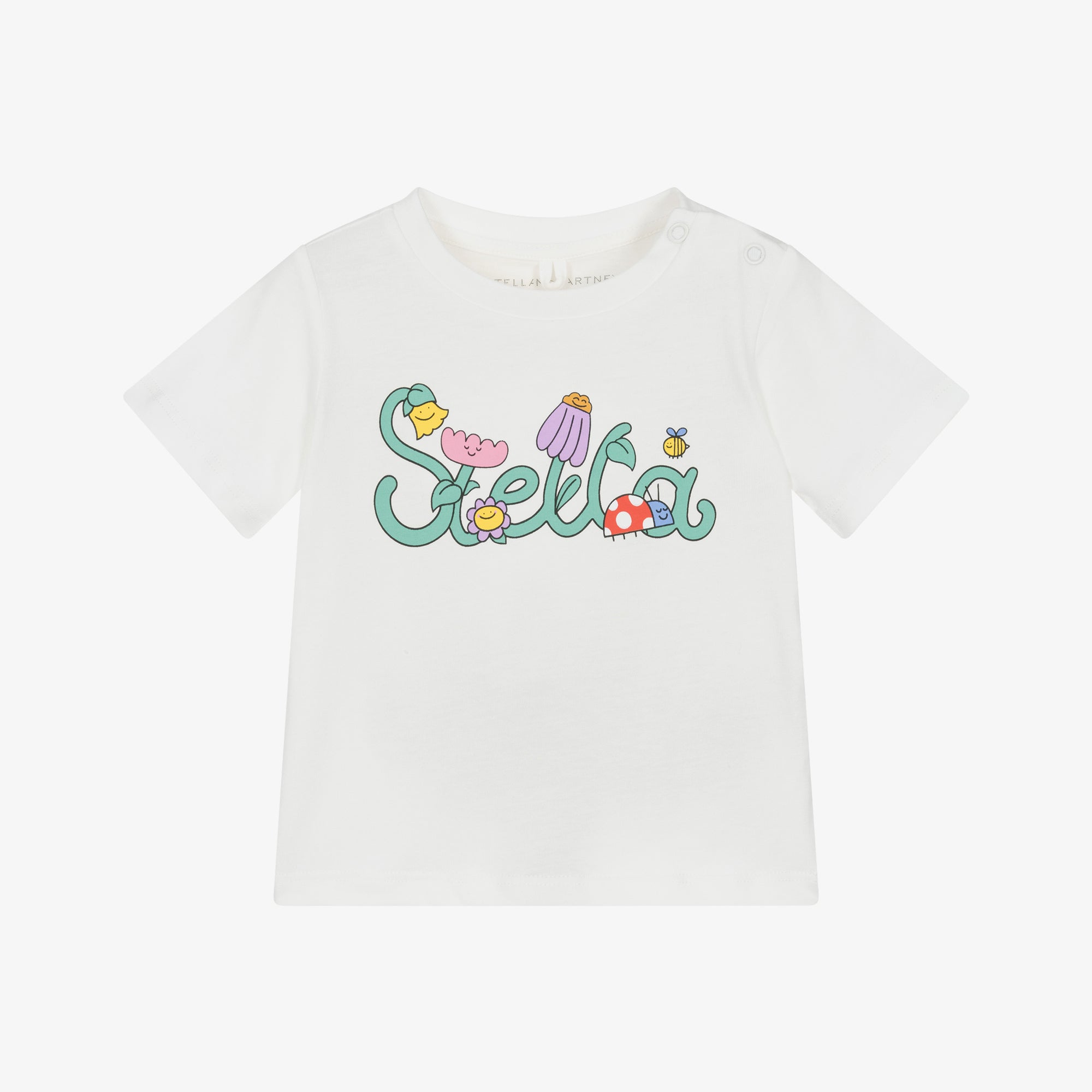 Stella McCartney Kids-Baby Girl Ss T-Shirt With Stella Logo