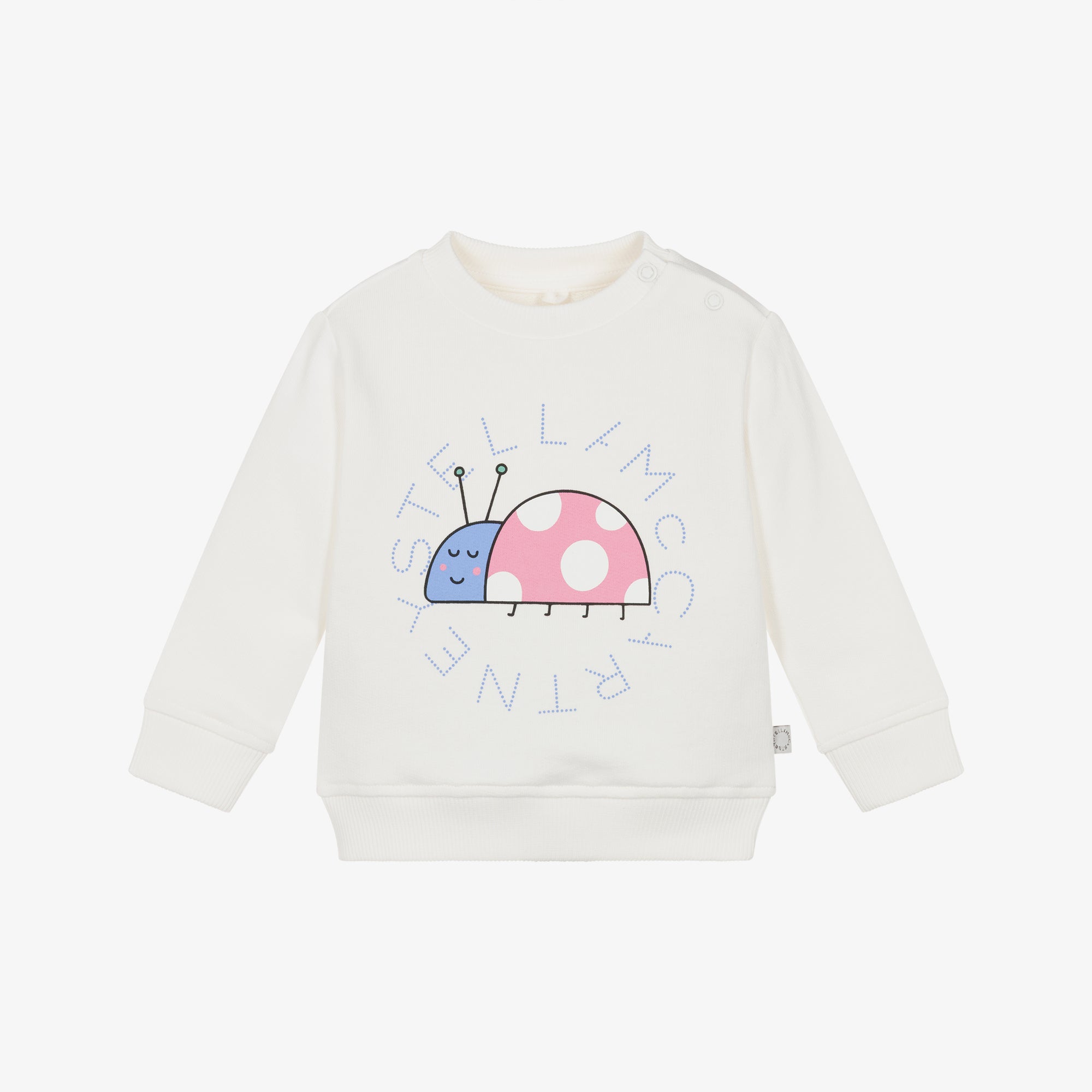 Stella McCartney Kids-Baby Girl Sweatshirt With Ladybug Logo Disk Print