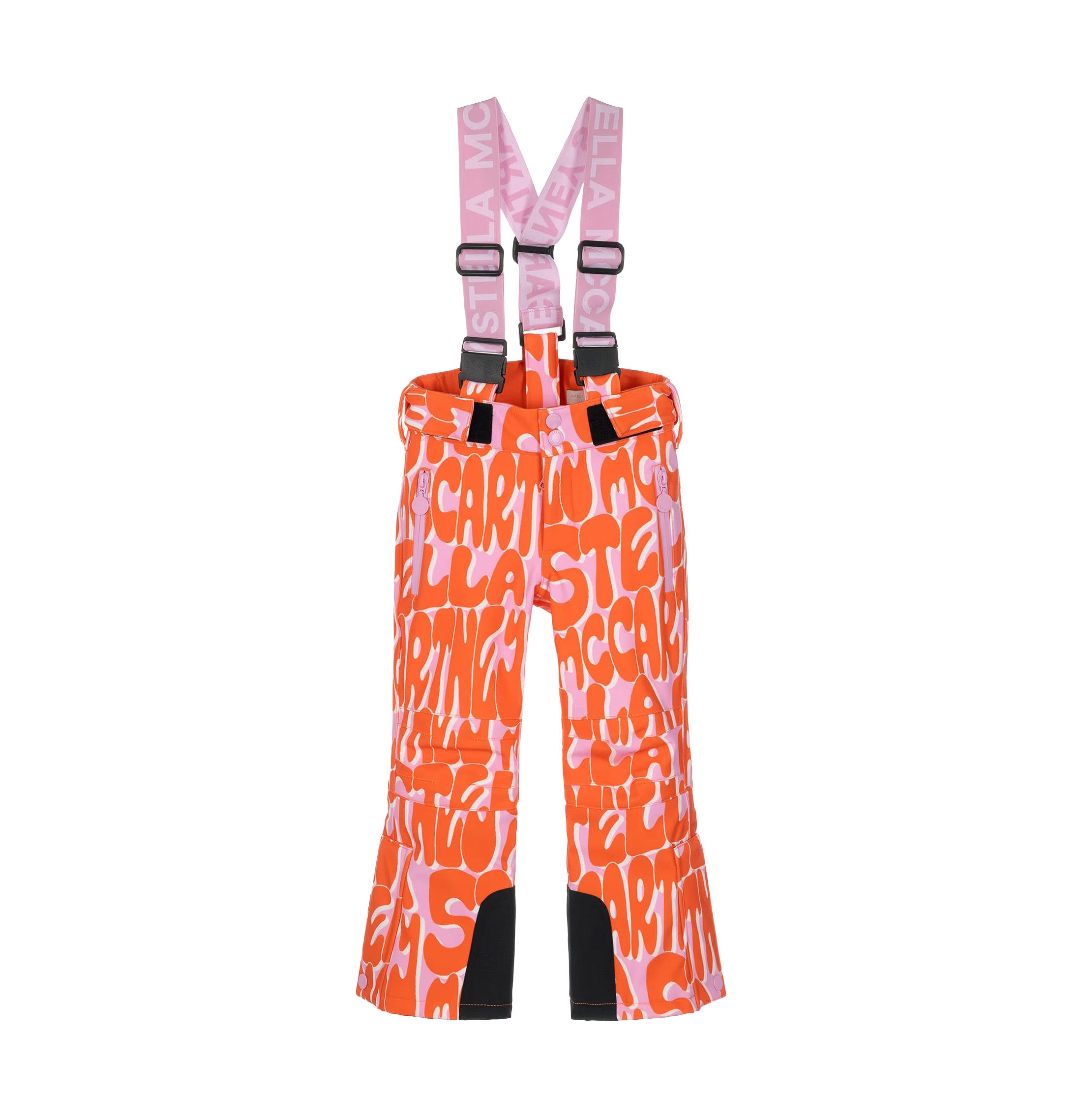 Stella McCartney Kids-Girl Stella Logo Ski Pants Pink